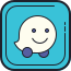 Logo for Waze